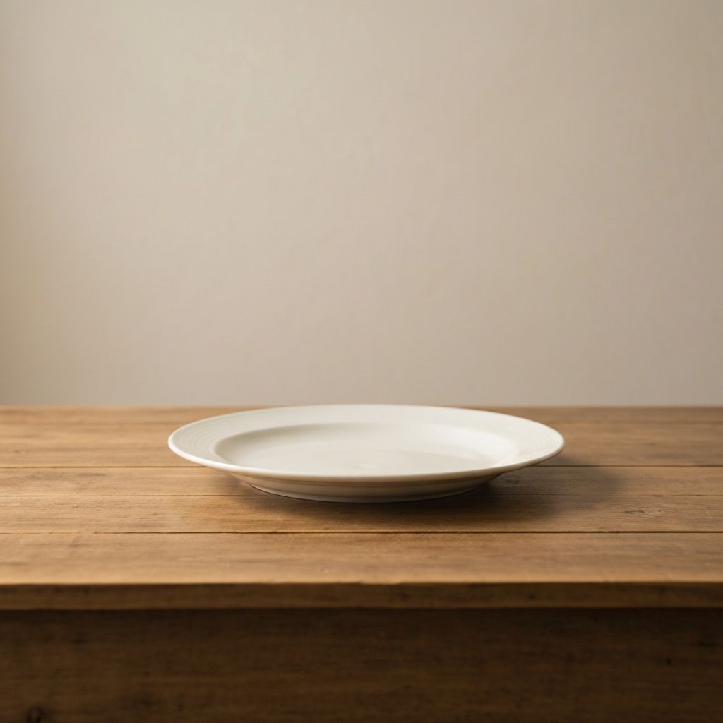 Farfurie goală după masă